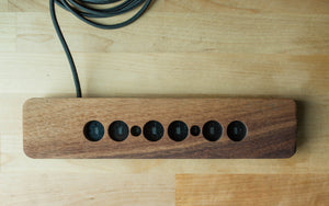 Nixie Tube Clock - Solid Walnut